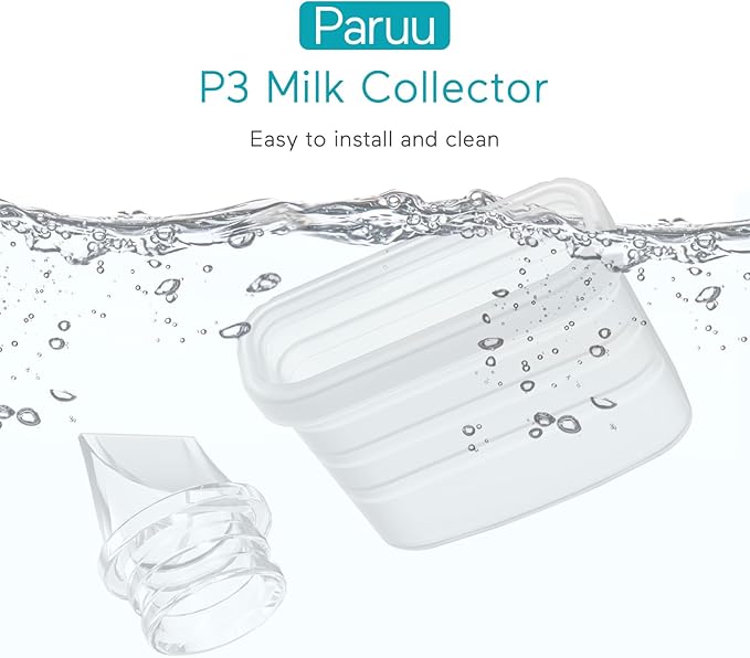 Paruu P10 Duckbill Valves & Silicone Diaphragm, P10 Original Breast Pump Parts, Wearable Breast Pump Replacement Accessories, 2 Pack Set