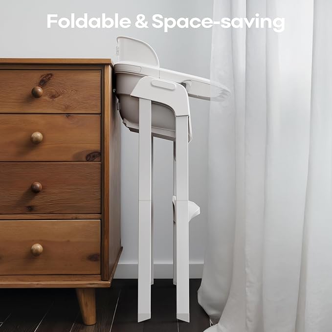 Fodoss 4 in 1 Foldable High Chairs for Babies and Toddlers with Waterproof Cushion, Easy to Clean Baby Chair for Eating, Feeding Chair