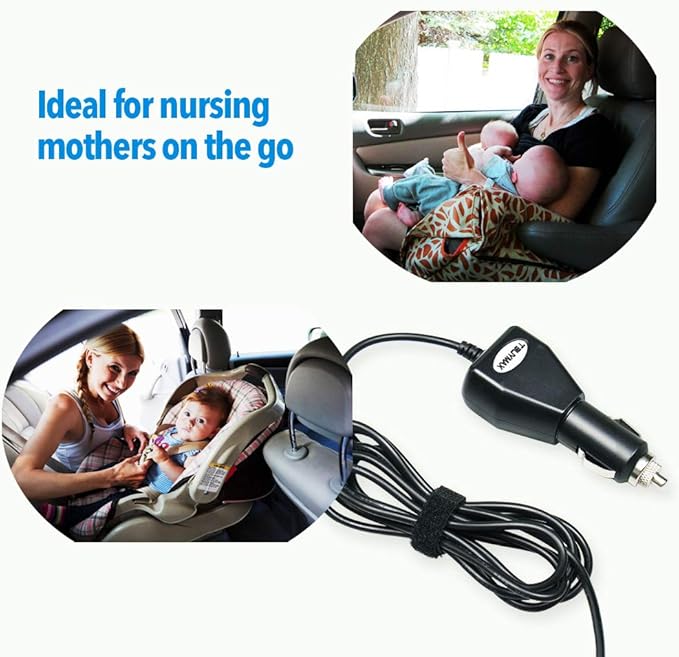 12 Volt Car Vehicle Lighter Adapter for Spectra S1, S2 Breast Pump - Replacement Power Adapter for Spectra S1,S2 Pumps Made After Feb 2015