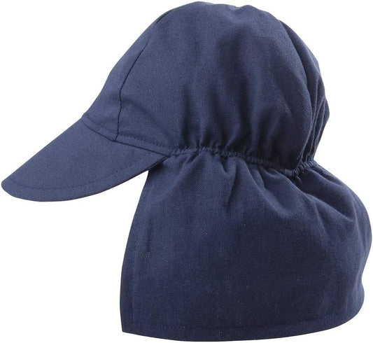 Baby Sun Hat | Toddler Hat with Flap to Protect Kids from Sunburn| UPF 50+ Highest Certified UV Sun Protection | Navy, Medium