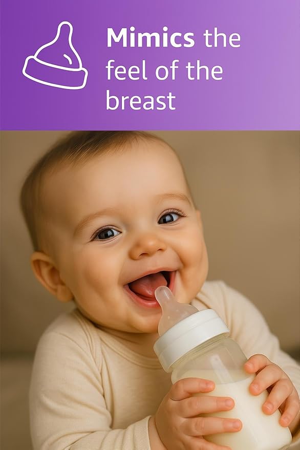 Nimrox Baby Bottle Nipple - Soft Silicone, Anti-Colic, Medium Flow, BPA-Free