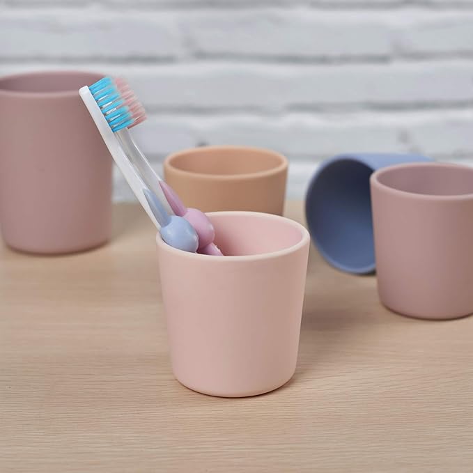 Silicone Toddler Cup 5 oz, First Open Cup for Toddlers 1-3 years old, Unbreakable, Non-Smell, Anti-Slip, Dishwasher Safe (Orange)