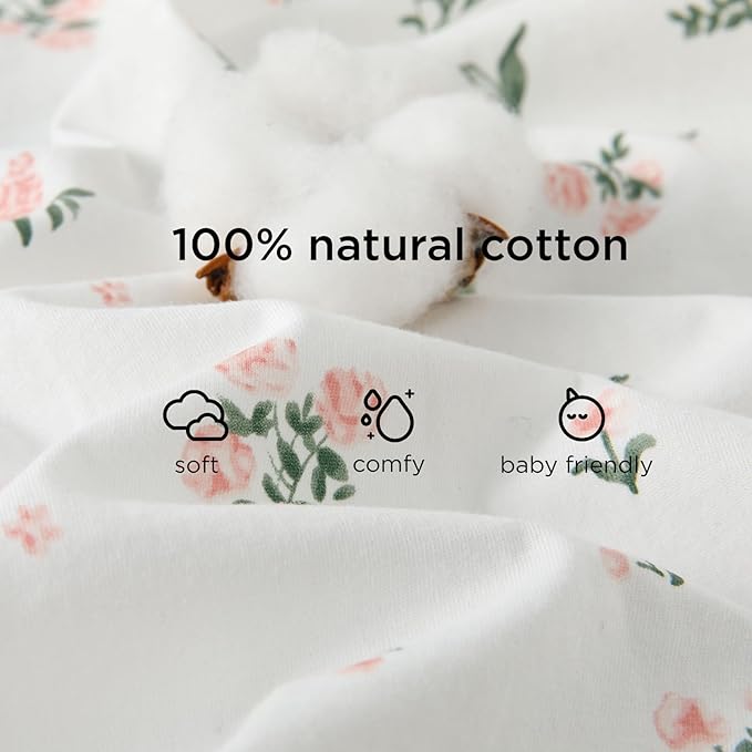 Duomiaomiao 2 Pack 0.5 TOG Toddler Sleep Sack 12-24 Months 100% Cotton Lightweight Baby Sleep Sack with Feet, Breathable Comfy Toddler Wearable Blanket