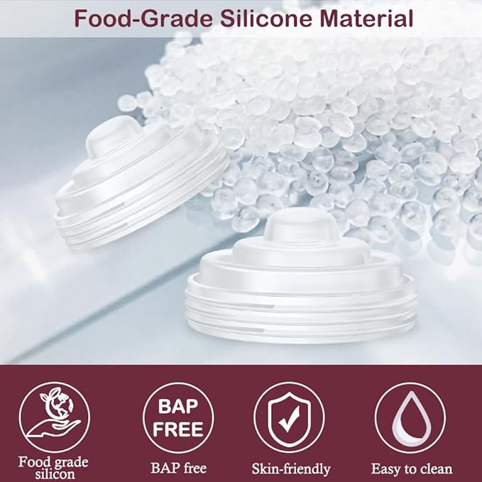 4PCS Diaphragm Compatible with Momcozy M5 Wearable Breast Pump, Silicone Diaphragm Replacement Parts for Momcozy M5 Brest Pump, Not Original Mom Cozy Accessories