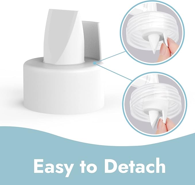[8-Count] Papablic Duckbill Valves and Silicone Membrane Compatible with Spectra S1, S2 and 9 Plus Breastpumps, Not Original Spectra Pump Parts, BPA/DEHP Free, White