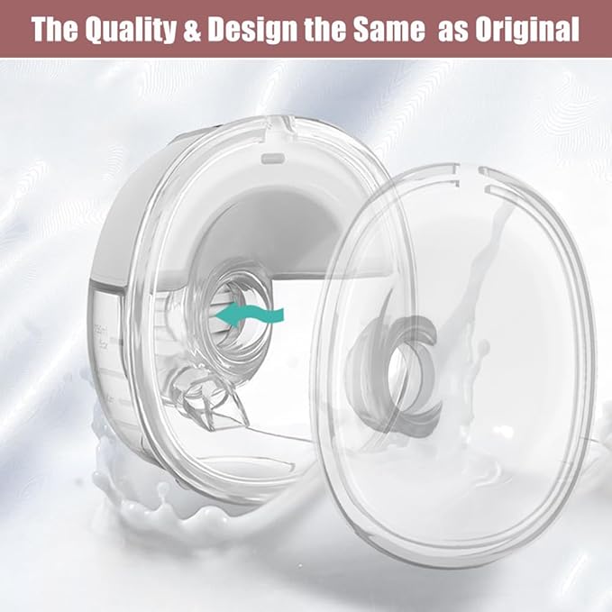 2pcs 24mm Silicone Flange/Shield Compatible with Lansinoh Discreet Duo/NCVI/Nuliie/NICEGREEN Life/Zooawa S32 Breast Pump Replacement Parts,for Lansinoh Breast Pump Parts,S32 Pump Parts 24mm Flange
