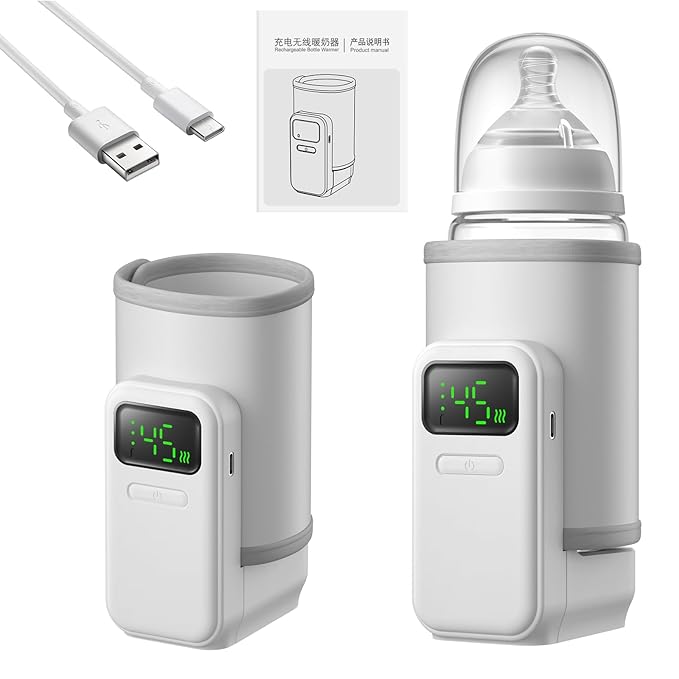 Portable Outdoor Travel Bottle Warmer Breast Milk & Formula Bottle Warmer Keeps Milk Warm While Feeding On-The-Go Temperature Control Precise Temperature Regulation Locks in Nutrients