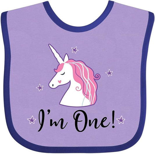 inktastic 1st Birthday Unicorn Baby Bib