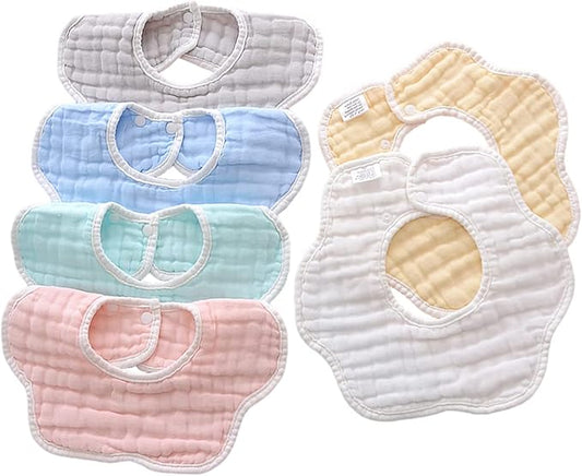 Baby Bibs Muslin Drool Teething Drooling Bibs for Baby Girl Boy Muslin Cotton
