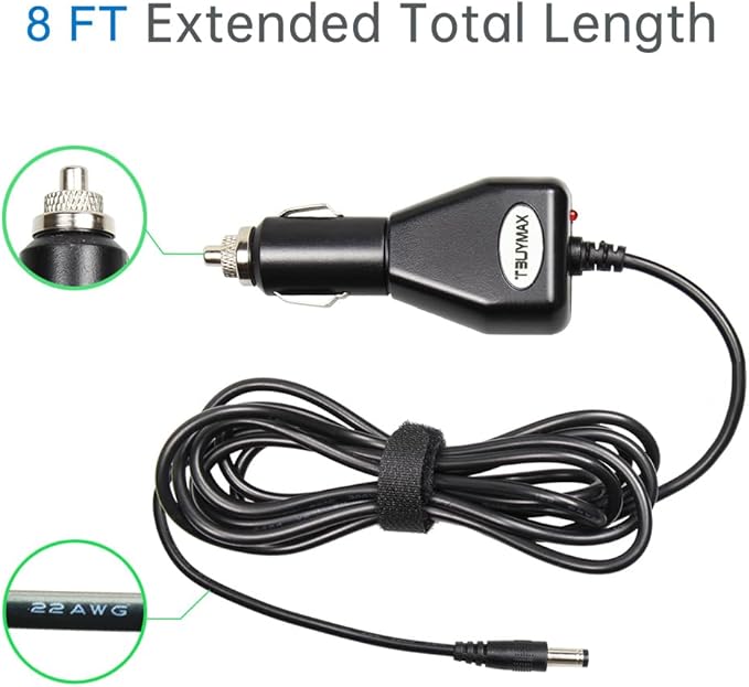 12 Volt Car Vehicle Lighter Adapter for Spectra S1, S2 Breast Pump - Replacement Power Adapter for Spectra S1,S2 Pumps Made After Feb 2015