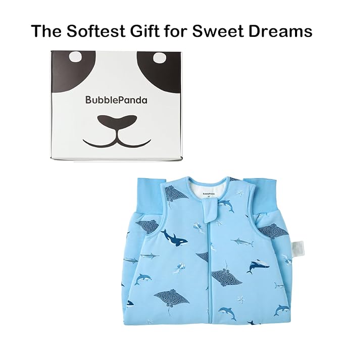 BubblePanda Rayon Made from Bamboo Toddler Sleep Sack with Feet 12-24 Months 1.0 Tog Ultra Soft Toddler Sleeping Sack 1t-2t Sleep Bag Walker Quilted Wearable Blanket with Legs 2-Way Zipper Lightweight