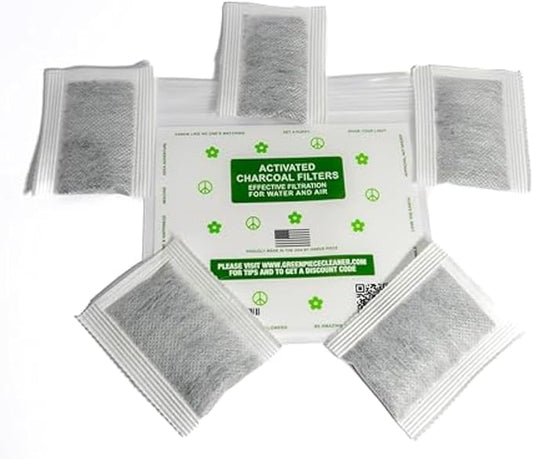 Green Piece® Diaper Pail Deodorizer - Compatible with the Diaper Genie - Activated Charcoal Made by Green piece (Pack of 4 plus + free one)