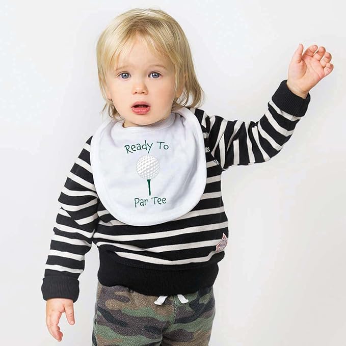ChalkTalkSPORTS Golf Baby & Infant Bibs | Soft Microfiber Golfing Baby Bibs
