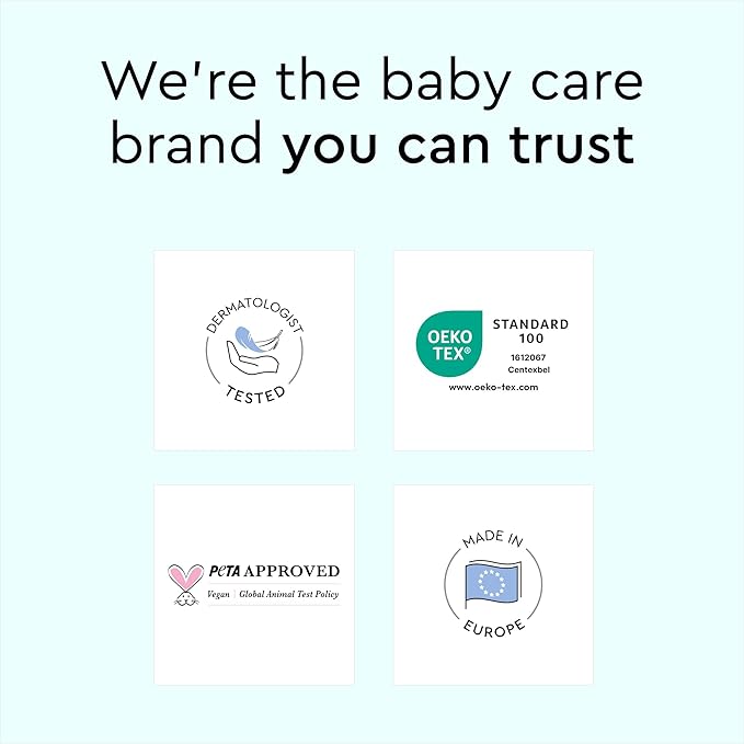 LILLYDOO Disposable Baby Changing Pads Liners 50 Count 23,6" x 23,6" Super Soft, Without Perfumes & Lotions, for Sensitive Skin, Dermatologically Tested