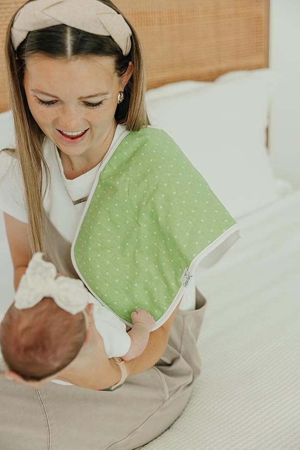 Copper Pearl Baby Burp Cloth Large 21''x10'' Size Premium Absorbent Triple Layer 3-Pack Gift Set Teacher