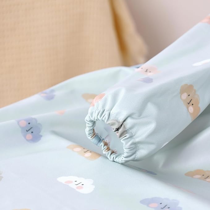 Happy Flute Long Sleeve Baby Bib-Mess Proof Baby Feeding Bibs with Adjustable Design for Babies during Eating or Highchair