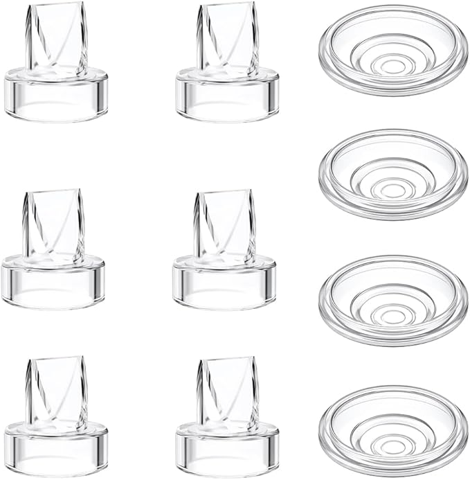 6pcs Duckbill Valves and 4pcs Silicone Diaphragm Compatible with Momcozy S12 Pro/S9 Pro Wearable Breast Pump Accessories,Mom Cozy Breast Pump Replacement Accessories