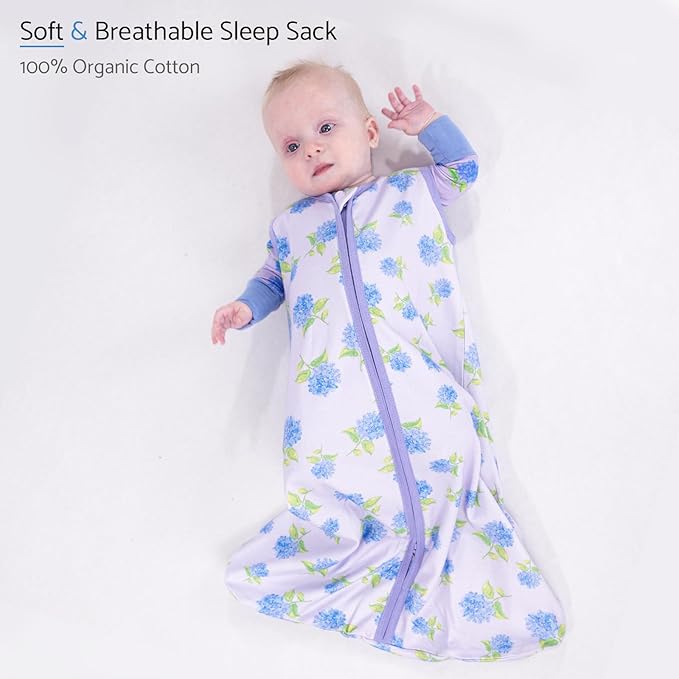 LollyBanks Baby Sleep Sack, 100% Cotton Wearable Blanket 2-Way Zipper Sleep Sacks