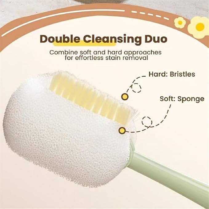 5 in 1 Bottle Cleaning Brush Set, 5‑in‑1 Multifunctional Bottle Cleaning Brush Set, Straw Cleaner Brush for Baby Bottles, Multifunctional Detachable Water Bottle Brush (1PCS White)