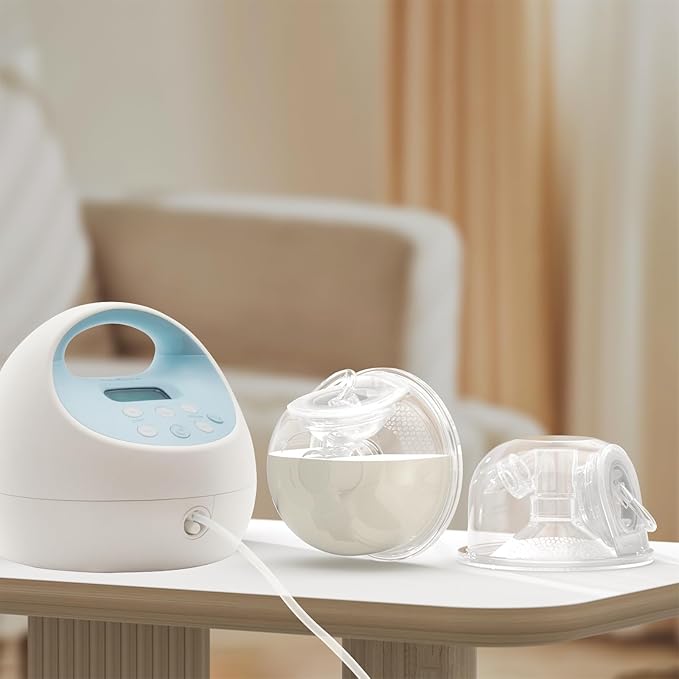 Breast Pump Milk Collection Cup - Compatible with Spectra S1/S2/S9, Not Original Accessories, Replace Breast Pump Kits, 24mm Flange Milk Collector Cup Tubing Parts