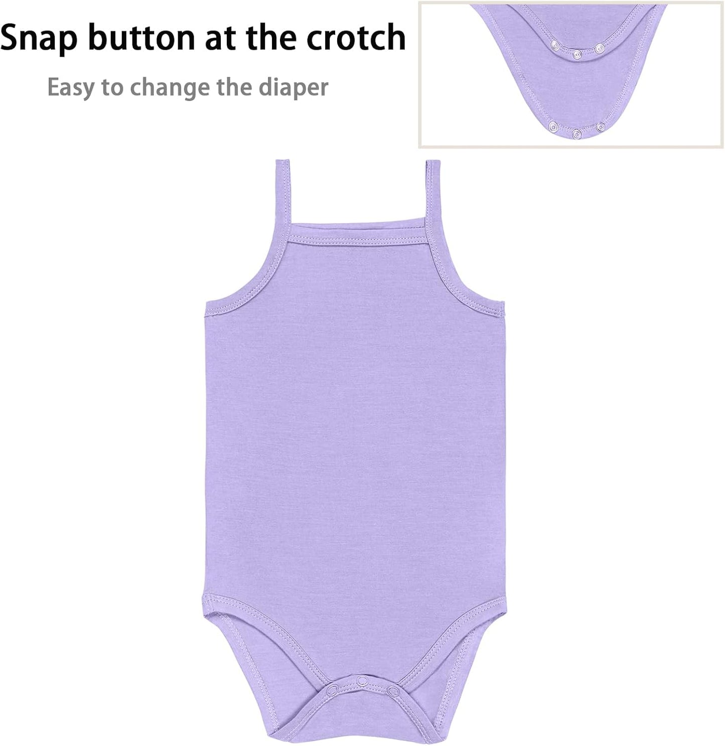 GUISBY Rayon Made from Bamboo Undershirt boy Girl Bodysuit for baby 3-Packs