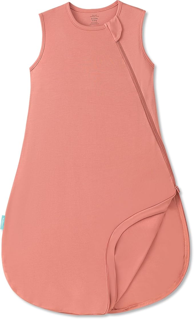 PurComfy Supersoft Sleep Sack 0.5 TOG, Premium Bamboo Viscose Sleeping Bag Thin Baby Wearable Blanket 2-Way Zipper Sleep Sack