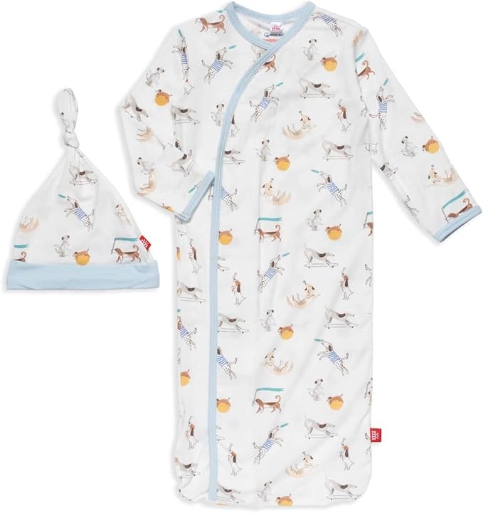 Magnetic Me Modal Newborn Sleeper Gown & Hat Set | Silky Soft Modal Fabric Sleep Sack