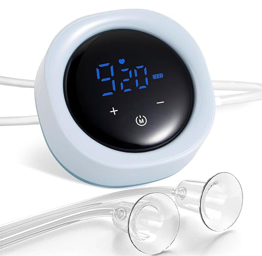 Electric Nipple Corrector for Flat or Inverted Nipples, Rechargeable Nipple Puller Sunken and Shy Nipples - Blue