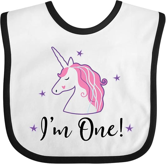 inktastic 1st Birthday Unicorn Baby Bib