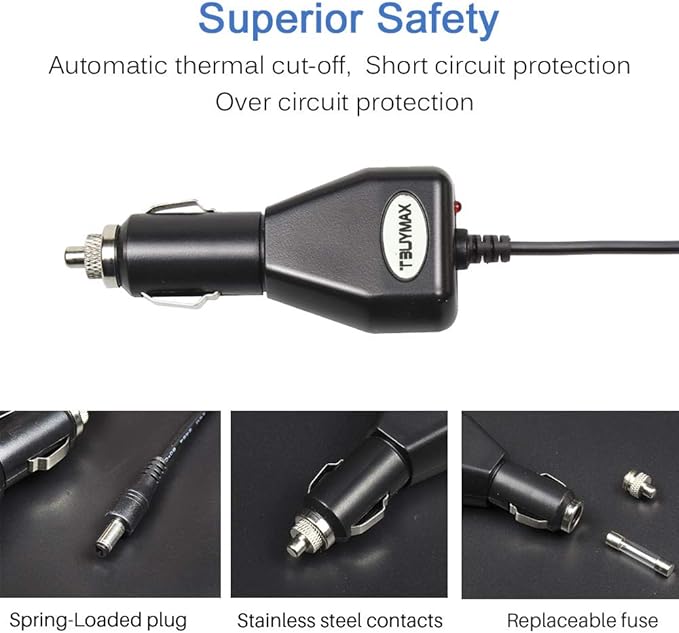 12 Volt Car Vehicle Lighter Adapter for Spectra S1, S2 Breast Pump - Replacement Power Adapter for Spectra S1,S2 Pumps Made After Feb 2015