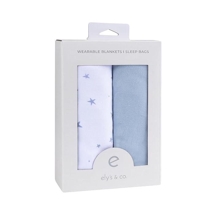 Baby Wearable Blanket - Baby Sleep Sack 100% Interlock Knit Cotton - Sleep Sack 12-18 Months - Comfy Soft Lightweight, 2-Pack Set