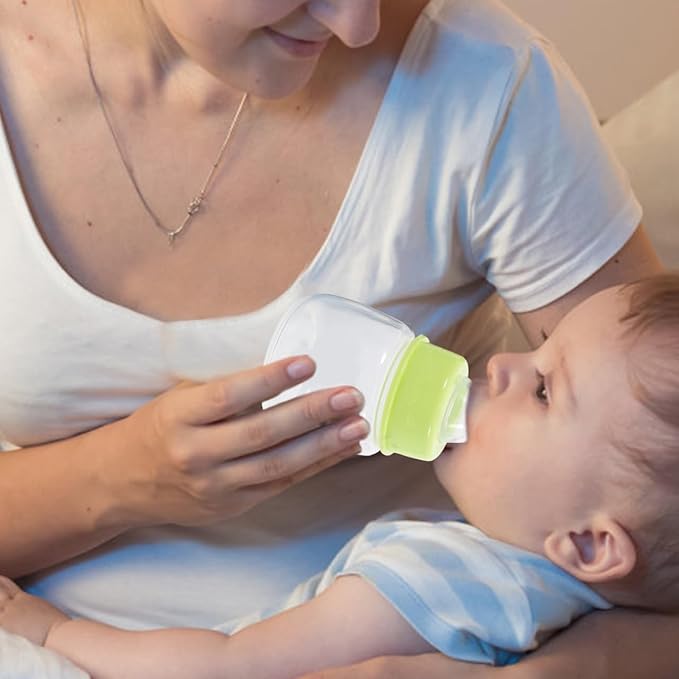 Kisangel Newborn Baby Bottles 6pcs Miniature Plastic Rice Feeder Mini Food Bottles Pp Cereal for Travel Rice Cereal