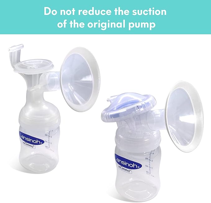 17mm 19mm 21mm Flange Inserts (6 PCS) Compatible with Lansinoh/Medela/Spectra Breast Pump, and 24mm Flange Shields (2 PCS), Replacement Pump Parts, Pump Flanges, Breast Pump Accessories