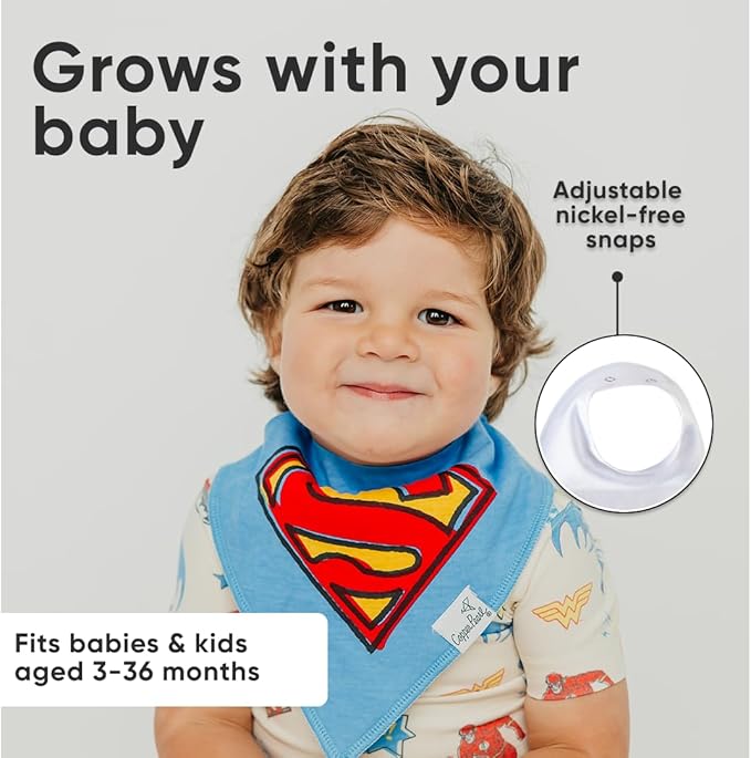 Copper Pearl Baby Bandana Bibs - Soft Cotton Bibs for Drooling & Teething, Absorbent, Adjustable Fit, Many Styles