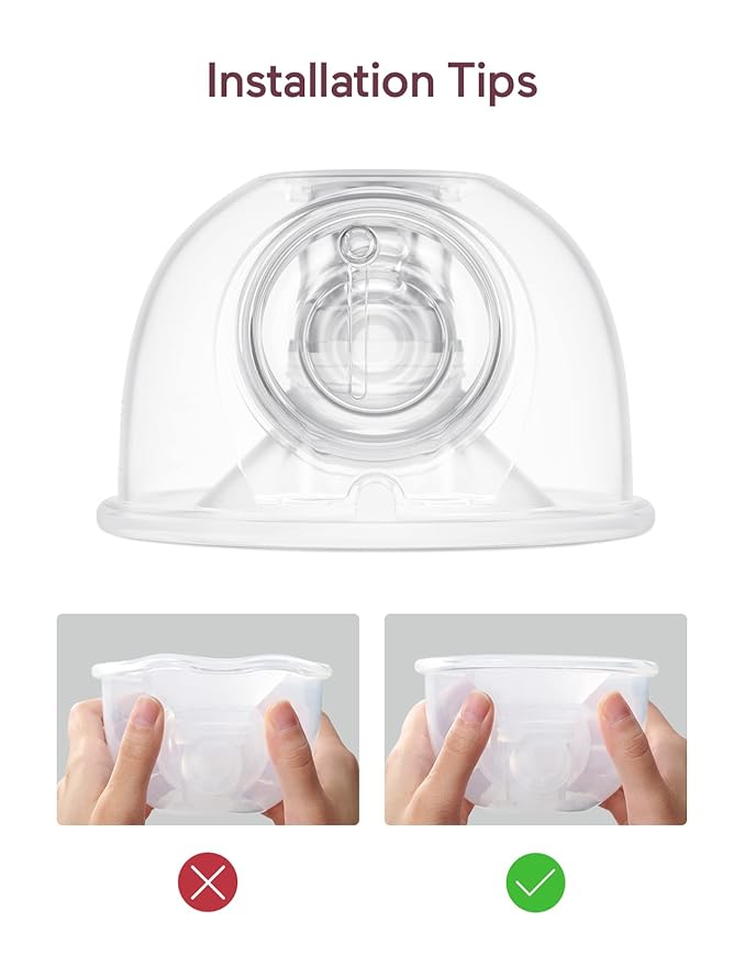 Momcozy Original S9 Pro/S12 Pro Replacement Accessories, Only Compatible with Momcozy S9 Pro/S12 Pro Breast Pump NOT for S9/S12 (Single-Sealed Full Set Collector Cup with 24mm Flange,180ml, 1 Pack)