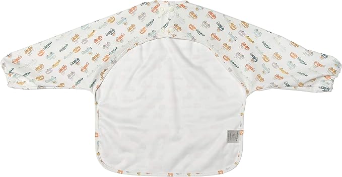 Loulou Lollipop Long Sleeve Mess Free Waterproof Bibs, for baby boys and girls 6-36 Months, Machine Washable, Travel Friendly