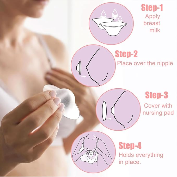 Silver Cups Breastfeeding - Nipple Shield for Nursing Newborn, Nipple Covers for Breastfeeding Essentials, Large Size