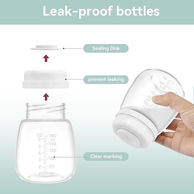 24mm Flange Set for Spectra, Premium Replacement Pump Parts Kits Compatible w Spectra S1 S2 9 Plus Include Bottles Flange Duckbill Valve Tubing Backflow Protector, Not Original Accessories