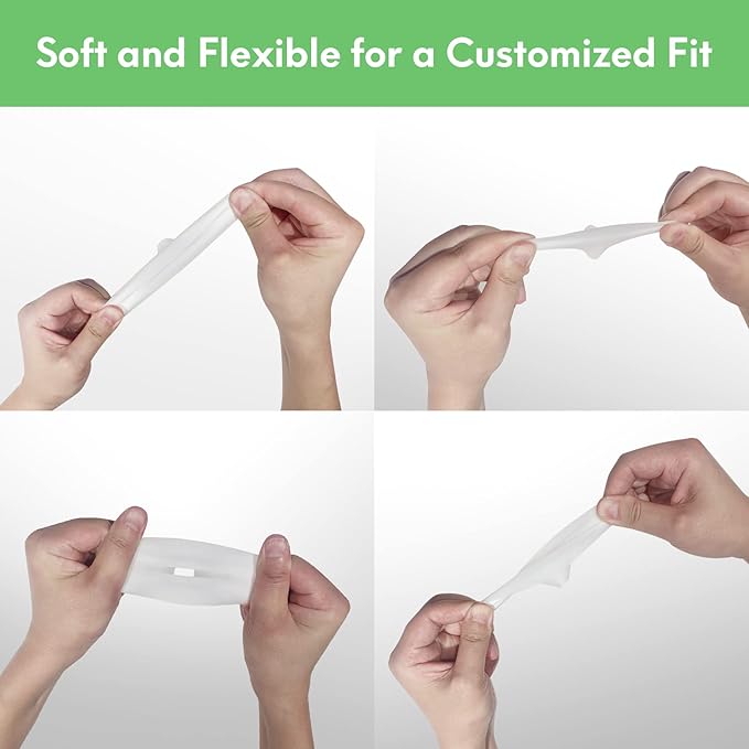 Mompmuri Breast Pump Cushion – XL | Breast Pump Accessory, Sizing Insert for Flange Shields | Elastic Nipple Flange Inserts | Silicone Lacteck Flange | Compatible with Flange Sizes 30-35mm (2 pc)