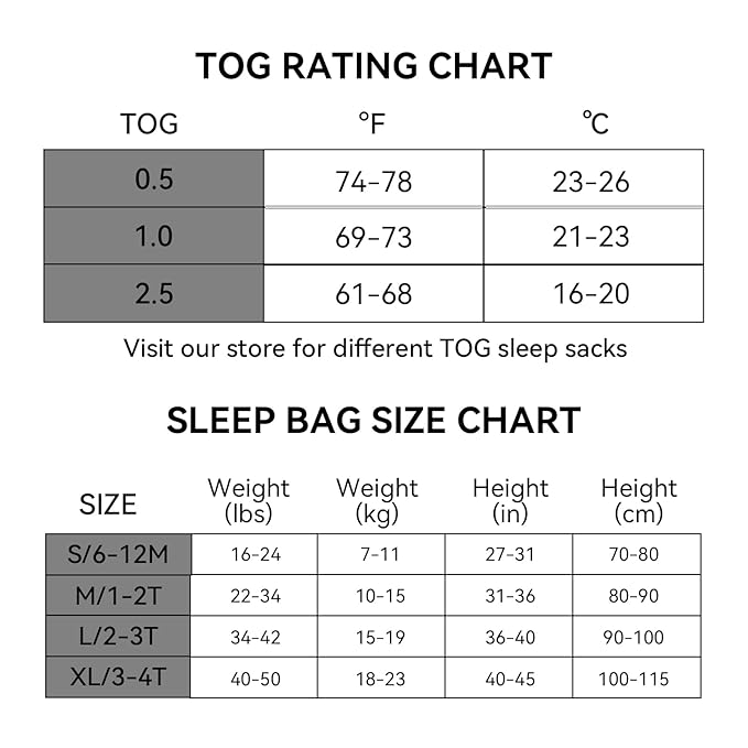 Rayon Made from Bamboo Toddler Sleep Sack with Feet 12-24 Months 1.0 Tog Ultra Soft Toddler Sleeping Sack 1t-2t Sleep Bag Walker Quilted Wearable Blanket with Legs 2-Way Zipper Lightweight