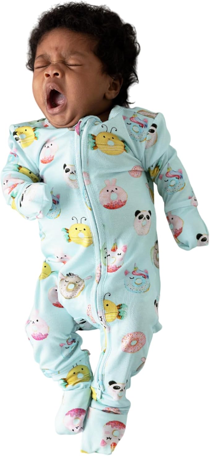 Posh Peanut Convertible Baby Sleepers - Girls Footless Baby Pajamas with 2 Way Zipper for Easy Diaper Changes