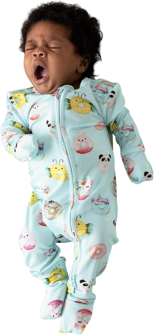 Posh Peanut Convertible Baby Sleepers - Girls Footless Baby Pajamas with 2 Way Zipper for Easy Diaper Changes