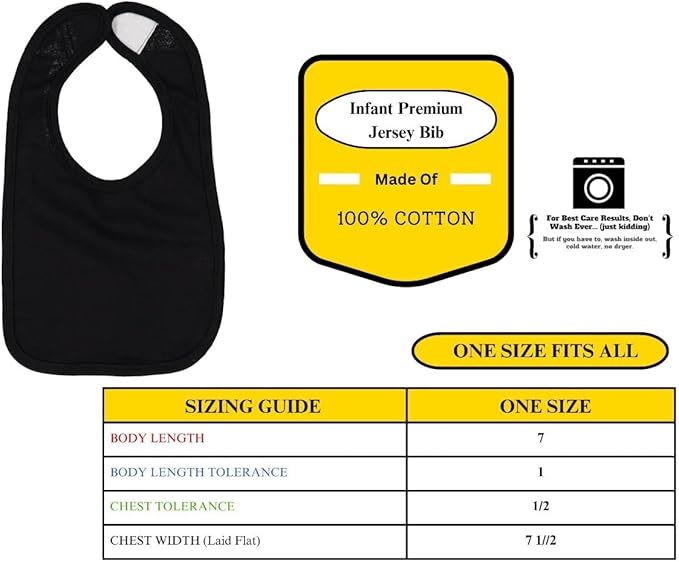 Wild Bobby Kind of Chunky Extra Hunky Humor Infant Premium Jersey Baby Bib