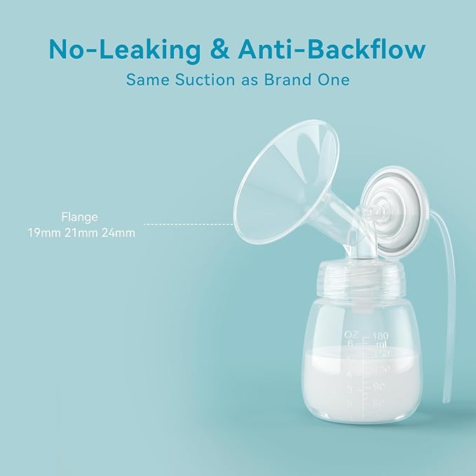 4PCS 20mm Breast Pump Flanges, Compatible with Spectra S1/S2/9Plus/Synergy Gold, Motif Luna, Wide-Mouth Bottle Fit, Breast Pump Accessories