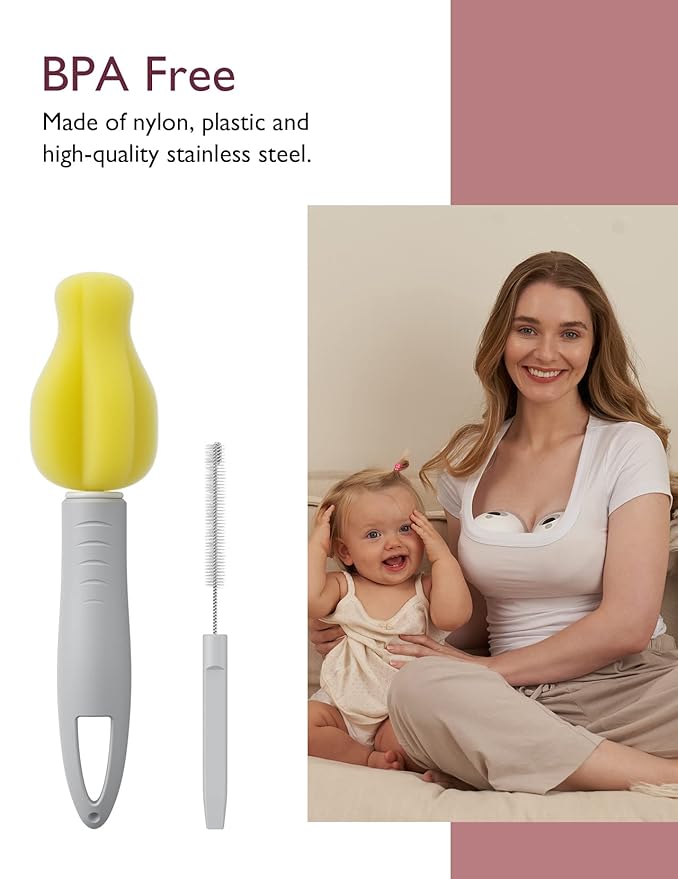 Momcozy Breast Pump Cleaning Brush & Accessories Kit, Replacement Parts for Momcozy Breast Pump, 1-Pack