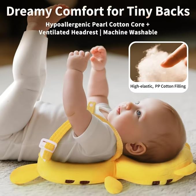 GINMOON Baby Head Protector Backpack,Lightweight and Breathable, Baby Walking Harness,Crawling Baby Essentials (Duck)