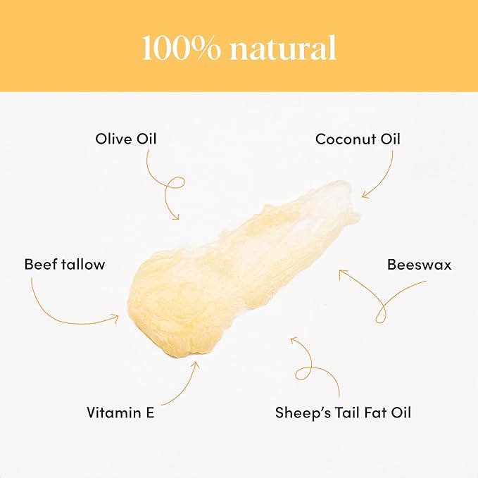 Lhamour 100% Natural Nipple Butter for Breastfeeding Moms, Soothing Nipple Cream with Coconut & Olive Oils, Beeswax, Safe for Baby, Relief for Sore, Dry & Cracked Skin, 1 oz