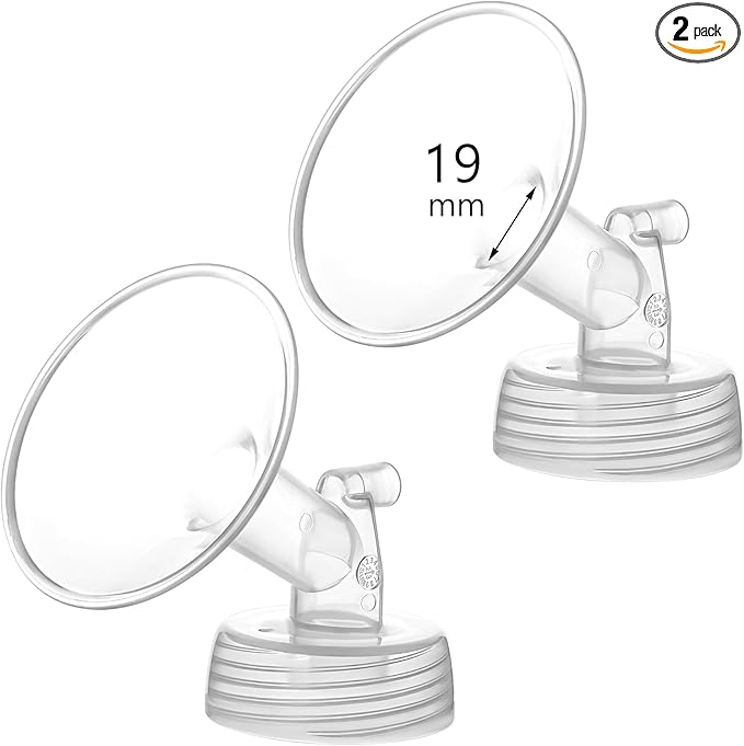 19mm Flange Compatible with Spectra S1 S2 9 Plus Synergy Gold Breastpump Replacement to Spectra Pump Parts and Flange; Not Original; Replaces Shield