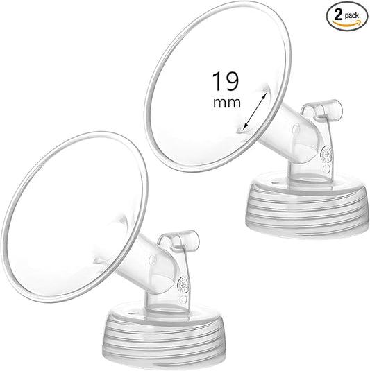 19mm Flange Compatible with Spectra S1 S2 9 Plus Synergy Gold Breastpump Replacement to Spectra Pump Parts and Flange; Not Original; Replaces Shield