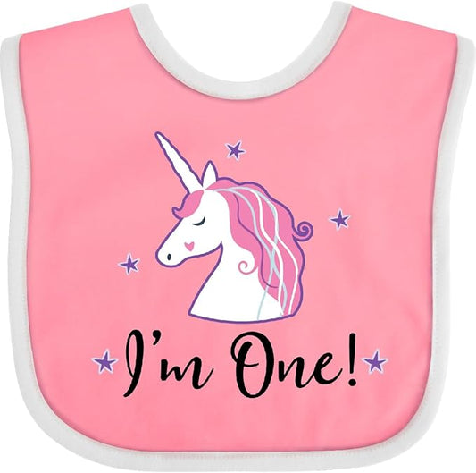 inktastic 1st Birthday Unicorn Baby Bib